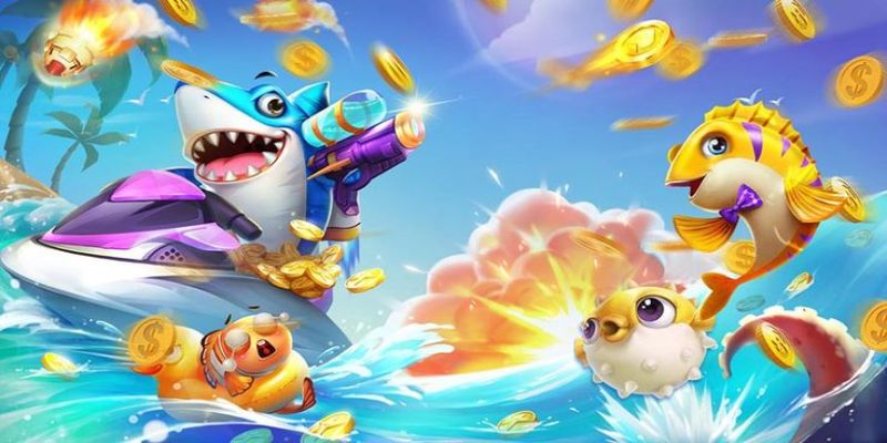 Bắn đạn ngay khi cá xuất hiện